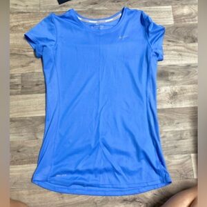 Blue Nike Dry Fit Jersey Tee